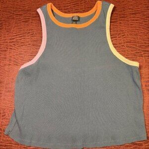 Racer Front Cropped Tank Top Wild Fable Size XL